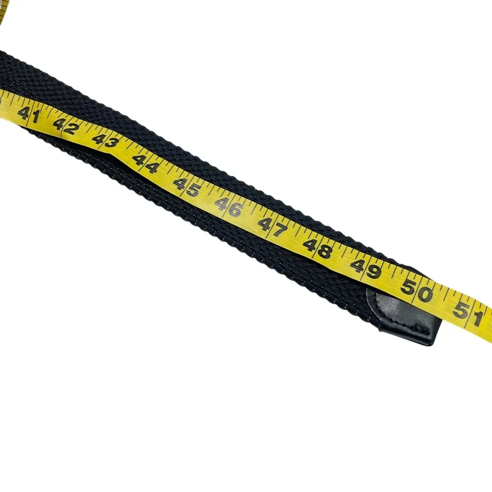 Tommy Bahama Men's Belt Two-Tone‎ Stretch Webbed Woven Belt Grey/Black L/XL EUC